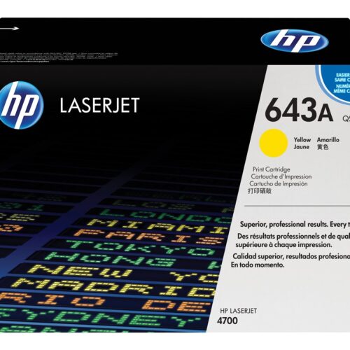 HP 643A original Colour LaserJet Toner cartridge Q5952A yellow standard capacity 10.000 pages 1-pack