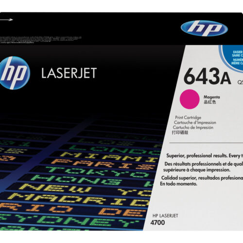 HP 643A original Colour LaserJet Toner cartridge Q5953A magenta standard capacity 10.000 pages 1-pack