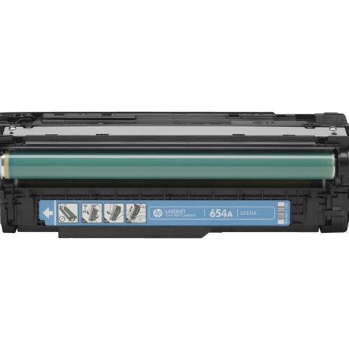 HP 654A original Toner cartridge CF331A cyan standard capacity 15.000 pages 1-pack