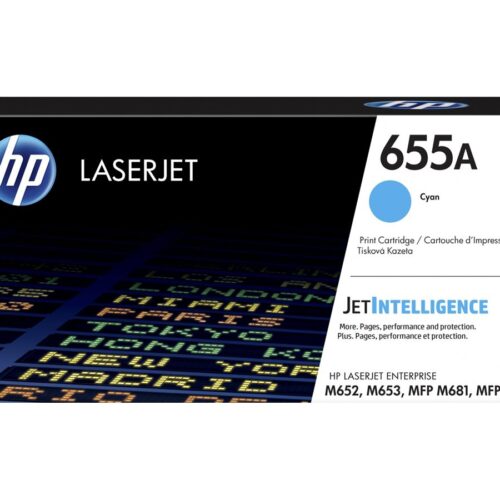 HP 655A original LaserJet Toner cartridge CF451 Cyan