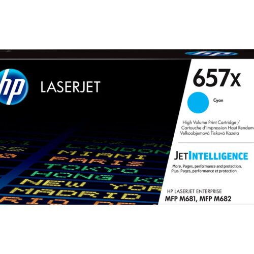 HP 657X original LaserJet Toner cartridge CF471X Cyan High Yield