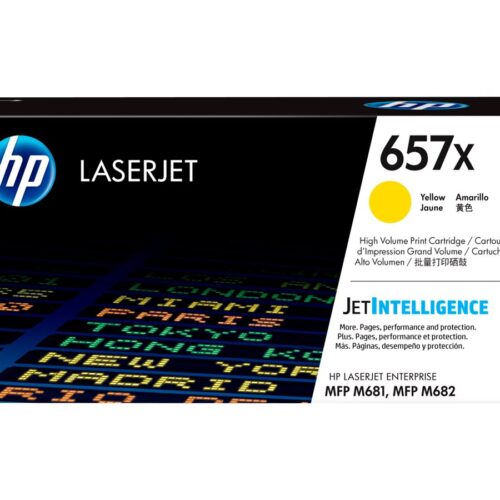 HP 657X original LaserJet Toner cartridge CF472X Yellow High Yield