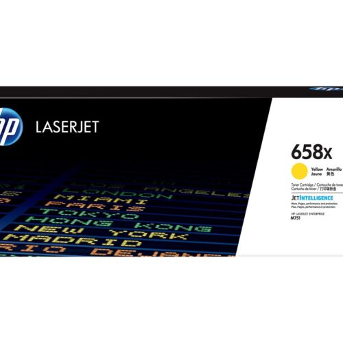 HP 658X Yellow LaserJet Toner Cartridge