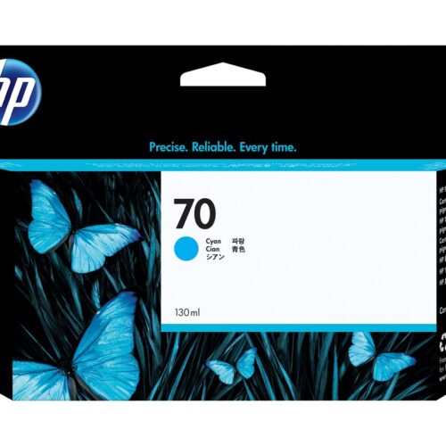HP 70 original Ink cartridge C9452A cyan standard capacity 130ml 1-pack with Vivera Ink cartridge