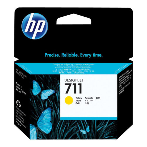 HP 711 original Ink cartridge CZ132A yellow standard capacity 29ml 1-pack