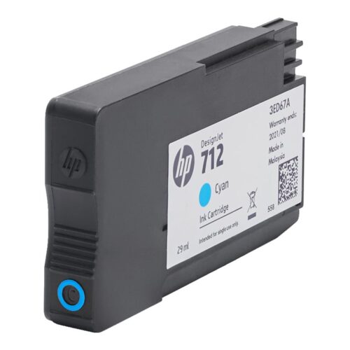 HP 712 29-ml Cyan DesignJet Ink Cartridge