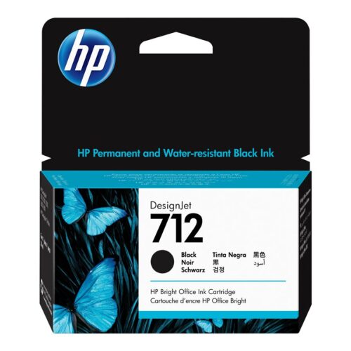 HP 712 38-ml Black DesignJet Ink Cartridge