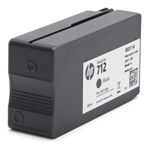 HP 712 80-ml Black Designjet Ink Cartridge