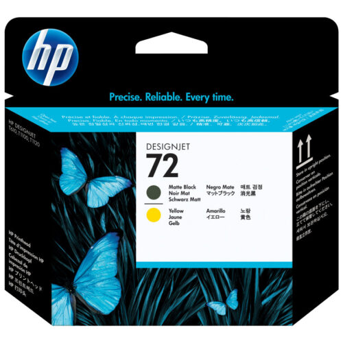 HP 72 original printhead C9384A matte black and yellow standard capacity 1-pack