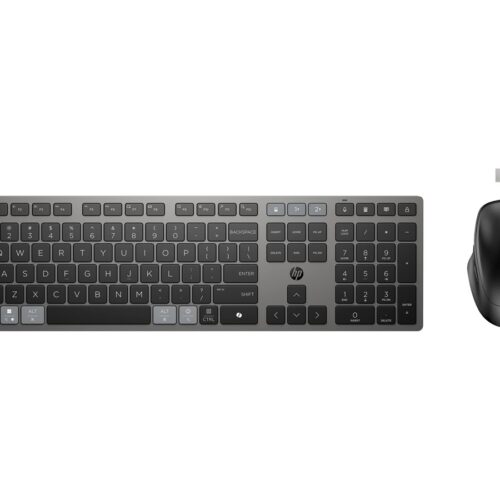 HP 725 Multi-Device Rechargeable Wireless Keyboard and Mouse Combo French SmartBuy