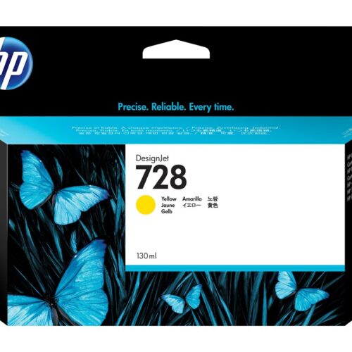 HP 728 original 130-ml Yellow Ink cartridge F9J65A
