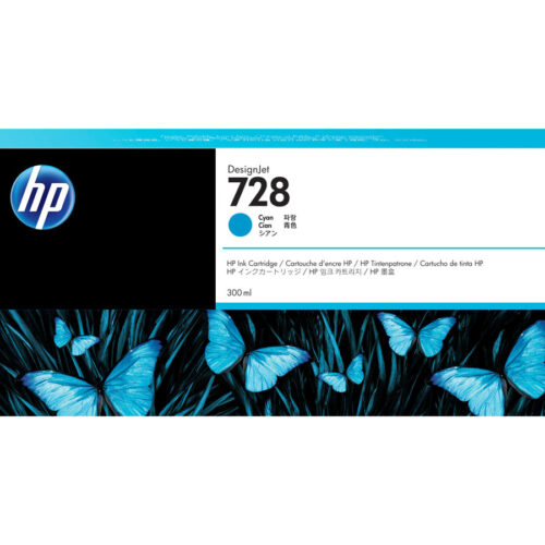 HP 728 original 300-ml Cyan Ink cartridge F9K17A