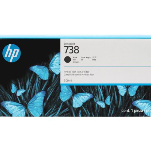 HP 738 300-ml Black DesignJet Ink Cartridge