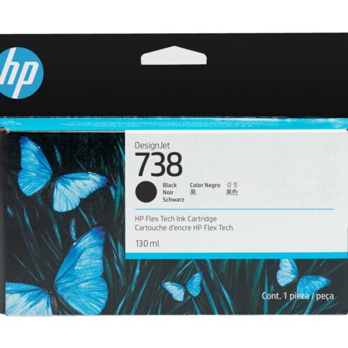 HP 738 300-ml Black DesignJet Ink Cartridge