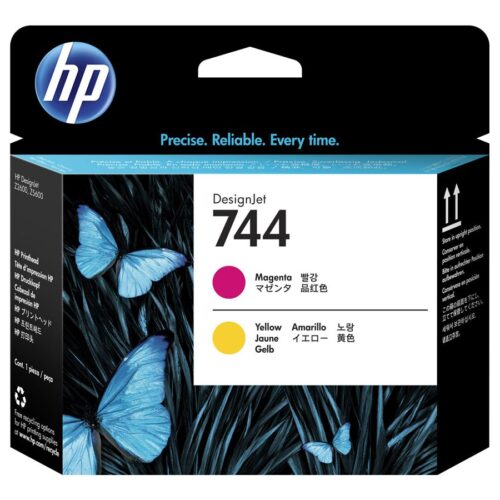 HP 744 original Printhead F9J87A Magenta & Yellow