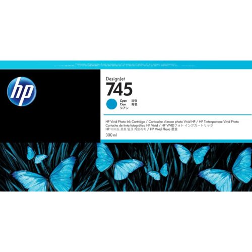 HP 745 original Ink cartridge F9K03A Cyan 300 ml
