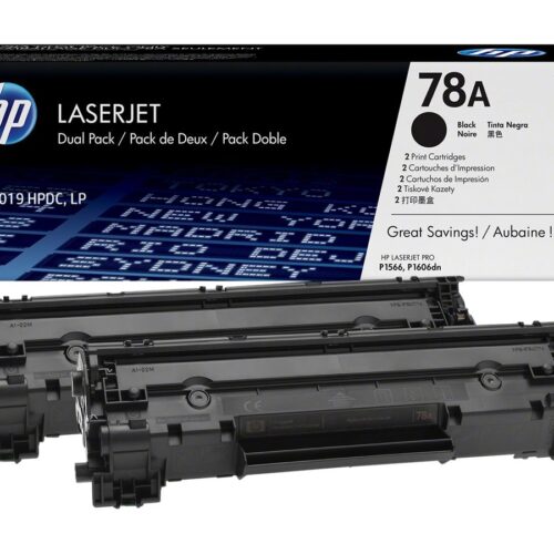 HP 78A original LaserJet Toner cartridge CE278AD black standard capacity 2.100 pages 2-pack