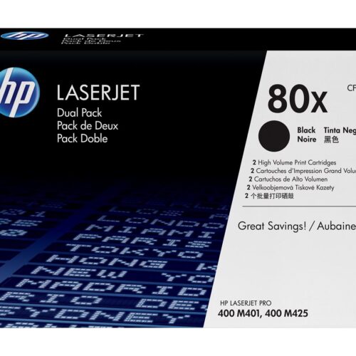 HP 80XD original Toner cartridge CF280XD black high capacity 2 x 6.900 pages 2-pack