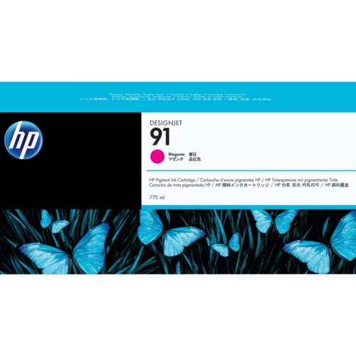 HP 91 original Ink cartridge C9468A magenta standard capacity 775ml 1-pack with Vivera Ink cartridge