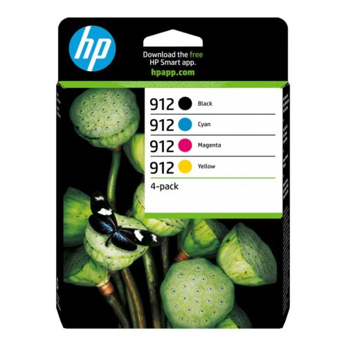 HP 912 CMYK Original Ink Cartridge 4-Pack