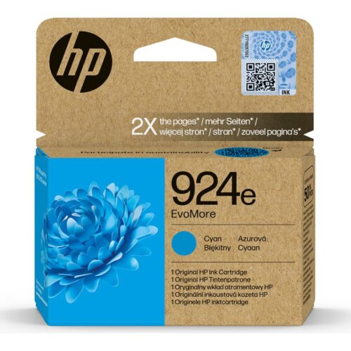 HP 924e EvoMore Cyan Original Ink Cartridge