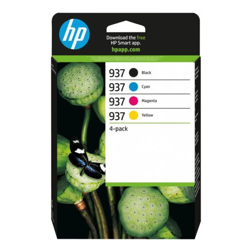 HP 937 CMYK Original Ink Cartridge 4-Pack