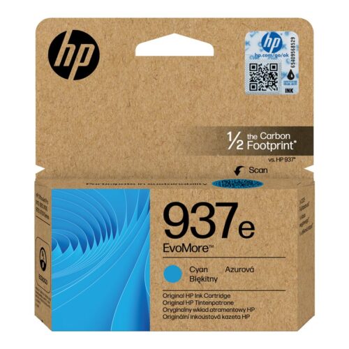 HP 937e EvoMore Cyan Original Ink Cartridge