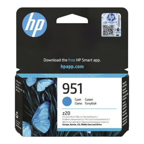 HP 951 original Ink cartridge CN050AE BGX cyan standard capacity 700 pages 1-pack Officejet