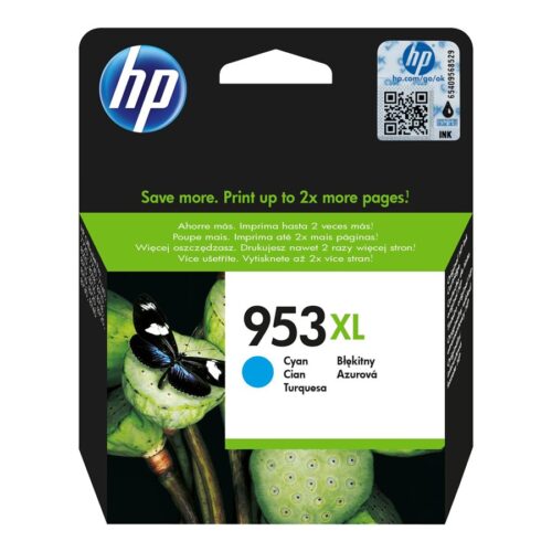 HP 953XL original Ink cartridge F6U16AE BGX Cyan 1.600 Pages