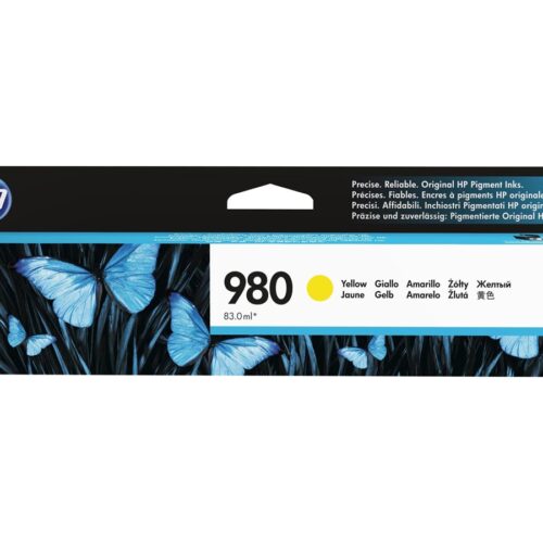 HP 980A original Ink cartridge D8J09A yellow standard capacity 83ml 6.600 pages 1-pack Office jet Enterprise