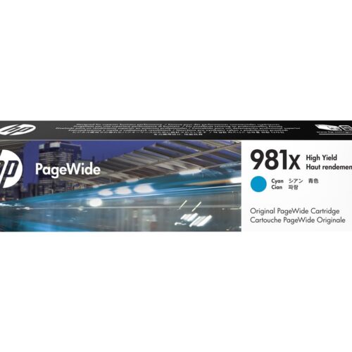 HP 981X original High Yield Cyan PageWide Cartridge L0R09A