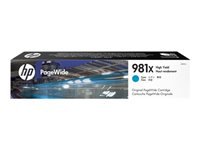 HP 981X original High Yield Cyan PageWide Cartridge L0R09A
