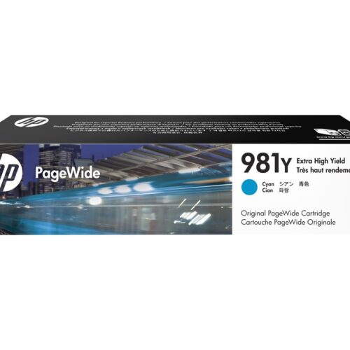 HP 981Y original Extra High Yield Cyan PageWide Cartridge L0R13A
