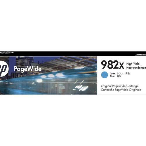 HP 982X High Yield Cyan Original PageWide Cartridge