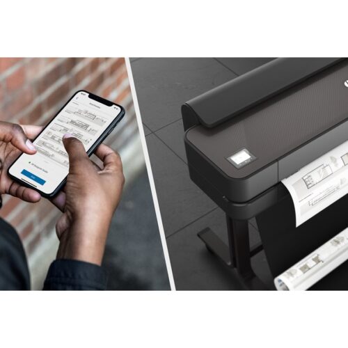 HP DesignJet T650 24p LFP 2025 Colour Ink-Jet Roll A1 61.0cmx91.4 m 2400x1200dpi 0.43 min/page USB LAN Wi-Fi Cutter
