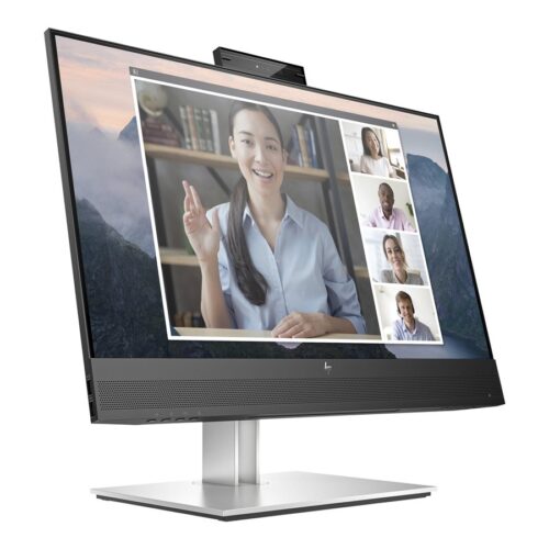 HP Écran de conférence E24mv G4 FHD avec webcam IR 5Mpx 23.8p FHD 1920×1080 HDMI VGA USB hub DisplayPort 3/3/0