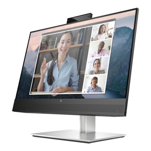 HP Écran de conférence E24mv G4 FHD avec webcam IR 5Mpx 23.8p FHD 1920×1080 HDMI VGA USB hub DisplayPort 3/3/0