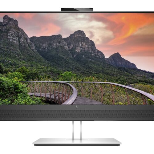 HP Écran de conférence E27m G4 QHD avec webcam 5Mpx 27p QHD 2560×1440 HDMI USB-C USB hub DisplayPort 3/3/0