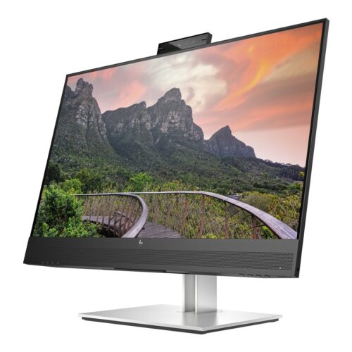 HP Écran de conférence E27m G4 QHD avec webcam 5Mpx 27p QHD 2560×1440 HDMI USB-C USB hub DisplayPort 3/3/0