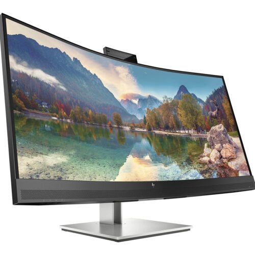 HP Écran de conférence incurvé E34m G4 avec webcam 5Mpx 34p WQHD 3440×1440 HDMI USB-C USB hub DisplayPort