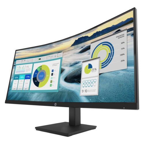 HP Écran incurvé P34hc G4 WQHD 34p WQHD 3440×1440 HDMI USB-C USB port USB hub DisplayPort
