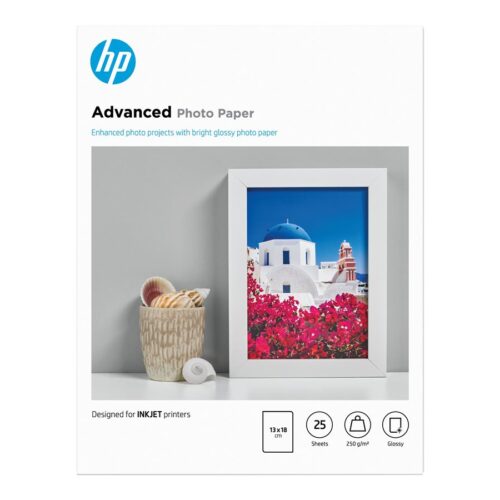 HP original Advanced glossy photo paper Ink cartridge Q8696A 250g/m2 130x180mm 25 sheets 1-pack borderless