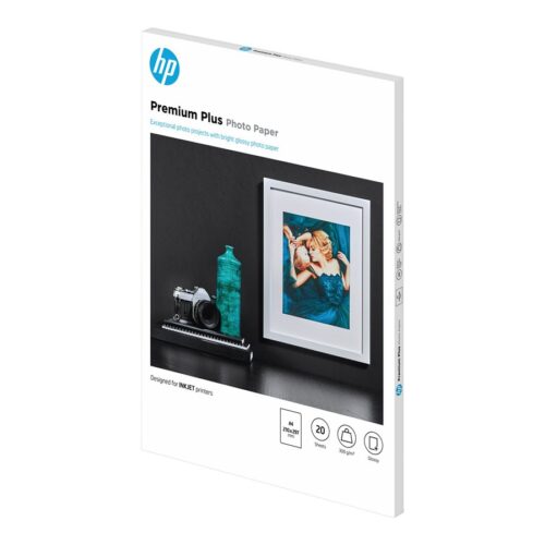 HP original CR672A Premium Plus Glossy Photo Paper CR672A white 300g/m2 A4 20 sheets 1-pack