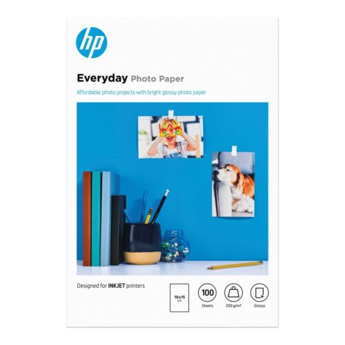 HP original Everyday Glossy photo paper white 200g/m2 100x150mm 100 sheets 1-pack