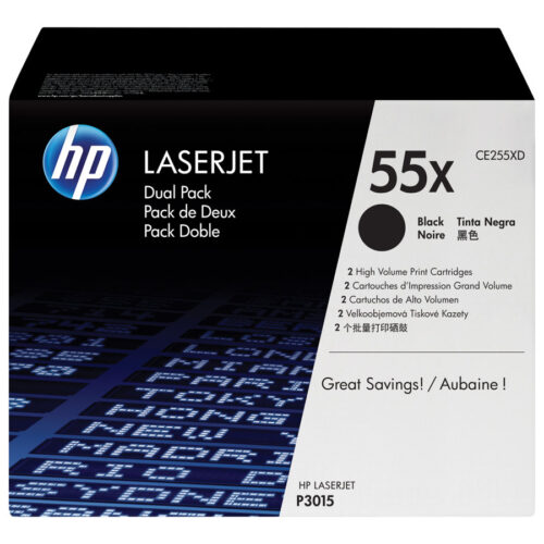 HP original LaserJet CE255XD original Toner cartridge black high capacity 2-pack
