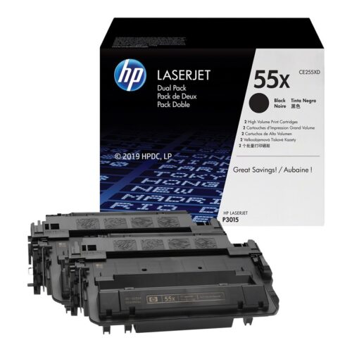 HP original LaserJet CE255XD original Toner cartridge black high capacity 2-pack