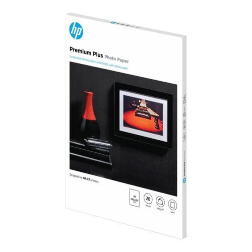 HP original Premium Plus Semi-gloss Photo Paper white 300g/m2 A4 20 sheets 1-pack
