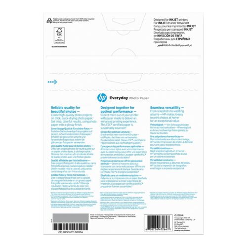 HP original Q2510A Semi-glossy photo paper Ink cartridge 200g/m2 A4 100 sheets 1-pack