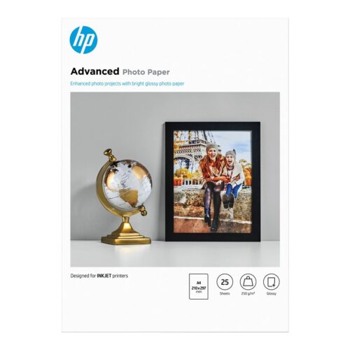 HP original Q5456A Advanced glossy photo paper Ink cartridge 250g/m2 A4 25 sheets 1-pack