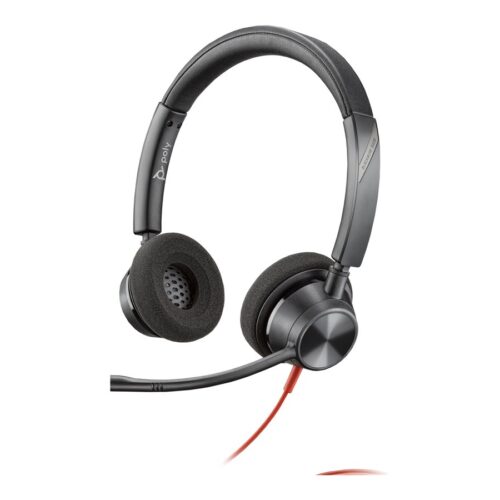 HP Poly Blackwire 3320 Stereo Microsoft Teams Certified USB-C Headset +USB-C/A Adapter